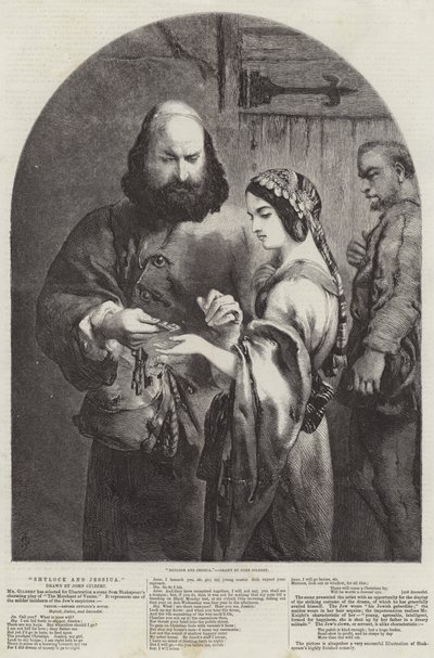 Shylock and Jessica by John Gilbert